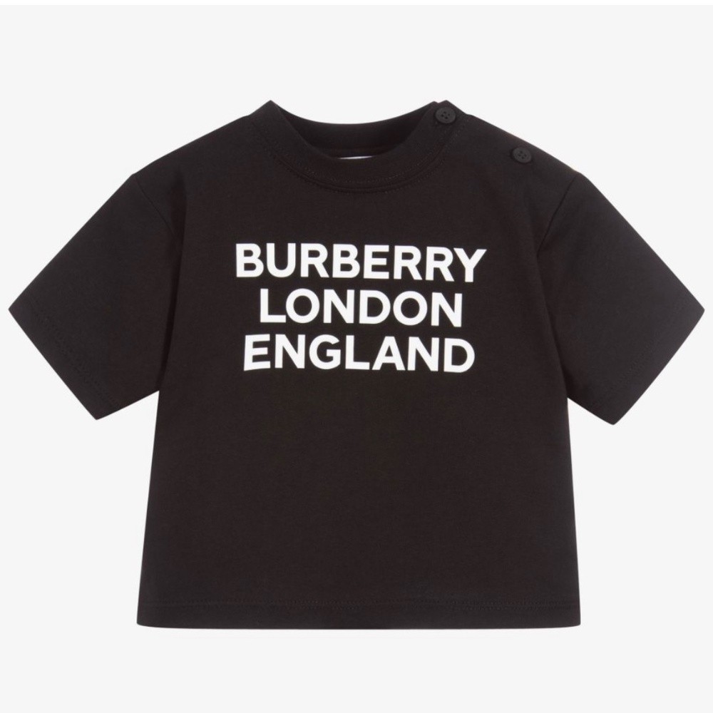 Burberry BLACK LOGO BABY T-SHIRT